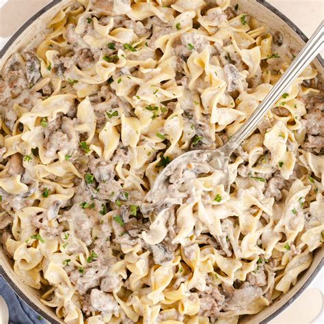 Ground Beef Mushroom Stroganoff Recipe at Shirl Wright blog