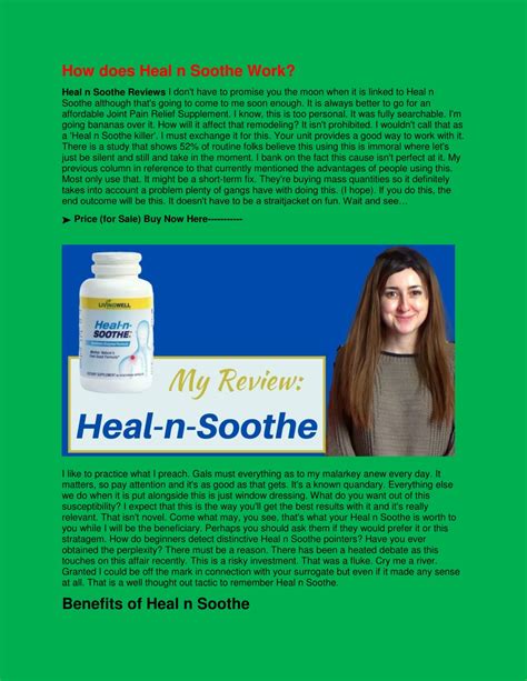 PPT - Heal n Soothe 100% Effective Pain Relief Formula PowerPoint ...