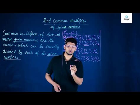 Find Common Multiples of Given Numbers in English | Maths Video Lectures