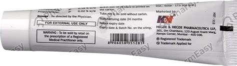 Lzhh 1 % Cream (20): Uses, Side Effects, Price, Dosage & Composition ...