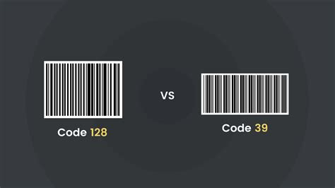 Image result for Code 39 vs Code 128