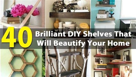 40 Brilliant DIY Shelves That Will Beautify Your Home | Diy wood wall ...