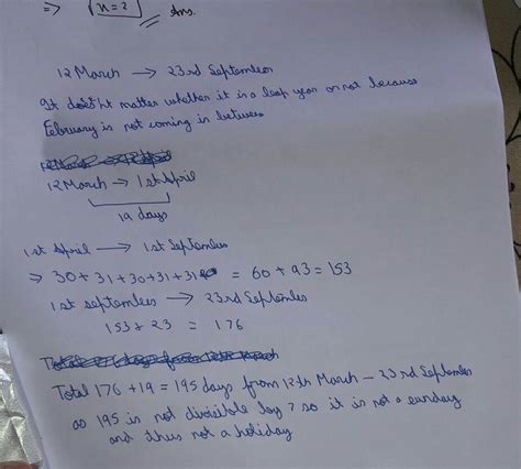 4.If holidays are declared only on Sundays and in a particular year 12 ...