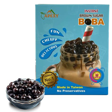 Buy APEXY Instant Boba Pearls, Ready in 30 Seconds, Brown Sugar Tapioca ...