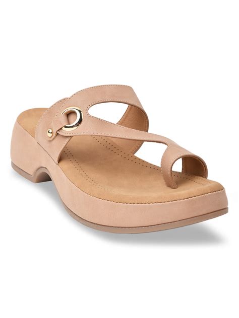 Shop Rocia By Regal Beige Women Comfort One Toe Sandal Online