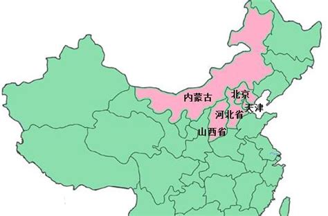 中国地图华东华南华北展示_地图分享