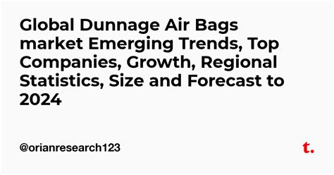 Global Dunnage Air Bags market Emerging Trends, Top Companies, Growth ...