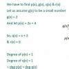 Give examples of polynomial p(x),g(x),q(x),r(x) which satisfy the ...