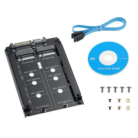 BEYIMEI M.2 NGFF to SATA3.0 Adapter Card, Dual M.2 B-Key SSD to 6G ...