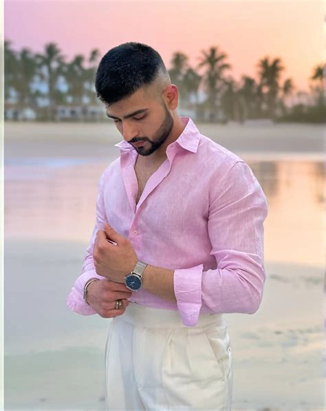 Men's Casual Linen Shirt - Pink | Casual Linen Shirts by TwoMinimals ...