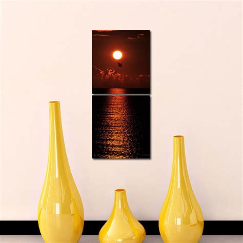 999STORE Multiple Frames Wall Art Panels Sunboard Frame Printed Sunset ...