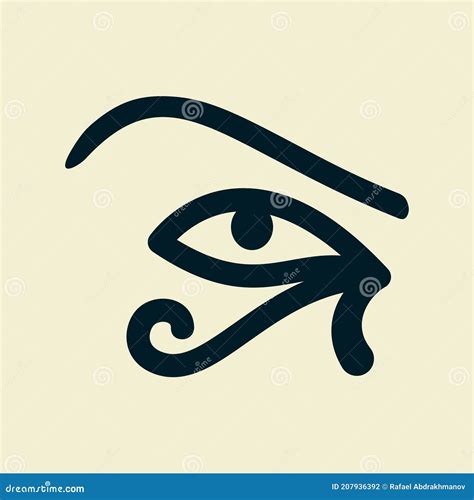 Eye Of The Sun Ra. Horus. Vector Ancient Egyptian Icon. Moon Eye Of Thoth, Protection Symbol ...