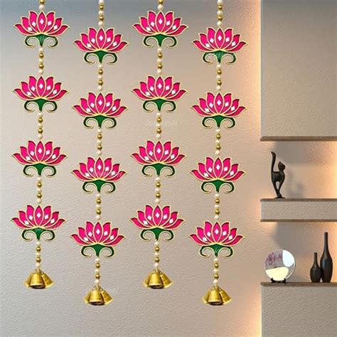 Divyakosh Door Hangings for Home Decoration | 4 Latkans, Pink, Size ...