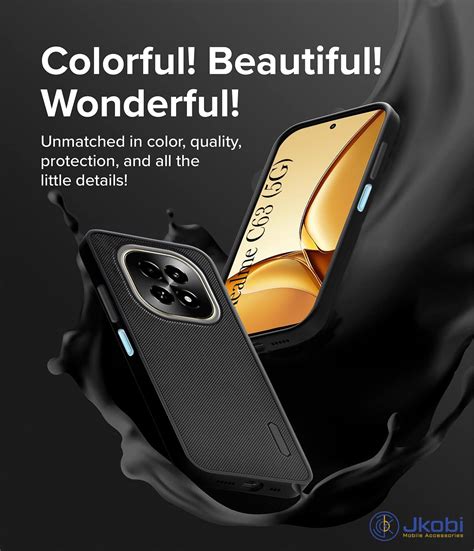 For Realme C63 5G Back Cover Case (Textured Grip Design | Camera Prote ...
