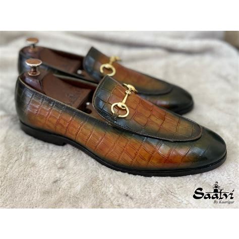 Buy Horsebit Loafers Croco - Tan