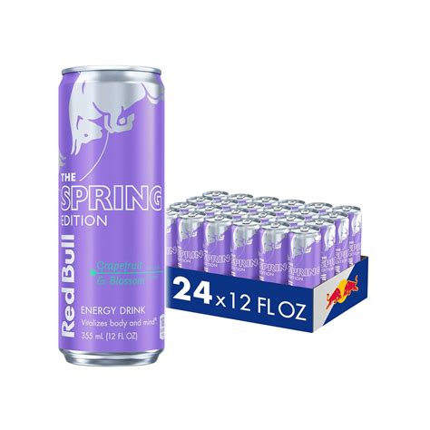 Amazon.com : Red Bull Grapefruit and Blossom Energy Drink, with 114 mg ...