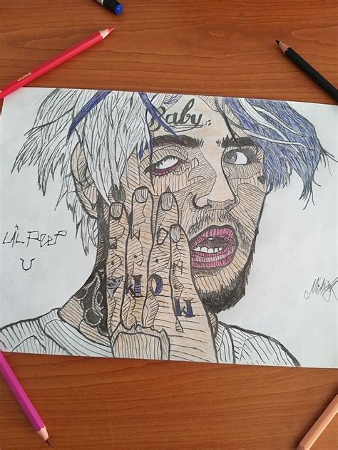 Lil peep drawing