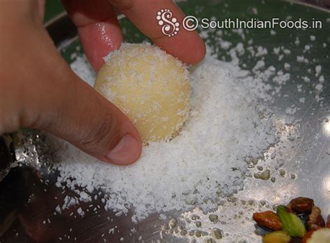 Coconut ladoo with sweet condensed milk-How to make-Step by step photos ...