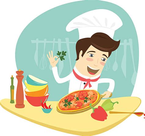 Kids Making Pizza Illustrations, Royalty-Free Vector Graphics & Clip ...