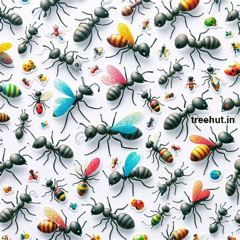 Printable Ant Stickers and 60 Spring Bugs Craft Activities for Kids ...
