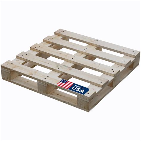 Treaton, Heavy-Duty 4-Way Entry Wooden Pallet – 40x36x5”, Industrial ...