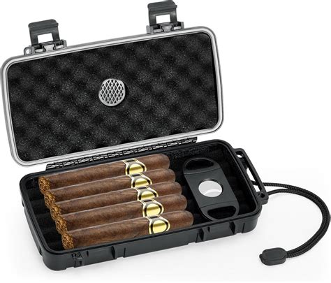 Amazon.com: Velfree Travel Cigar Humidor Case, Portable Humidor Cigar ...