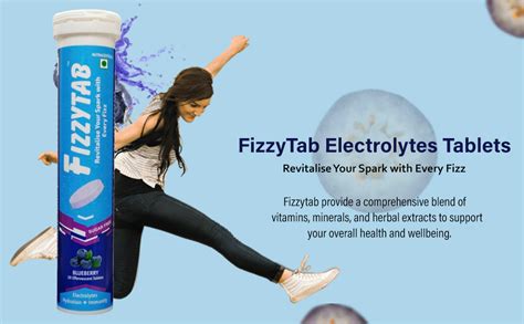 FizzyTab Electrolytes Tablets : Instant Hydration & Immunity Booster ...