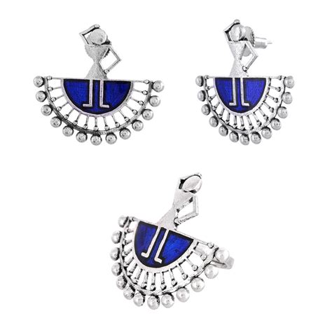 Warli Show Me Your Thumka Earrings And Ring Combo – VOYLLA