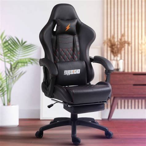 Drogo Multi-Purpose Ergonomic Gaming Chair with Head & Lumbar Pillow ...