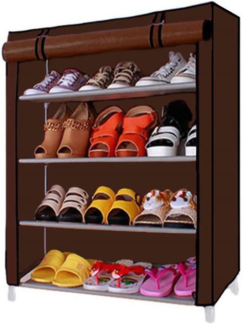 Pindia Pindia Water Proof 4 Layer Shoe Rack Organizer Polyester ...