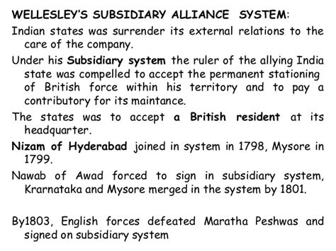 Lord Wellesley (1798-1805) and his Indian affairs