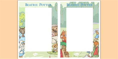 Beatrix Potter Editable Note (teacher made) - Twinkl