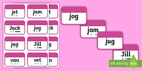 Phonics Level 3 Decodable Double-Sided Flashcards - EYFS