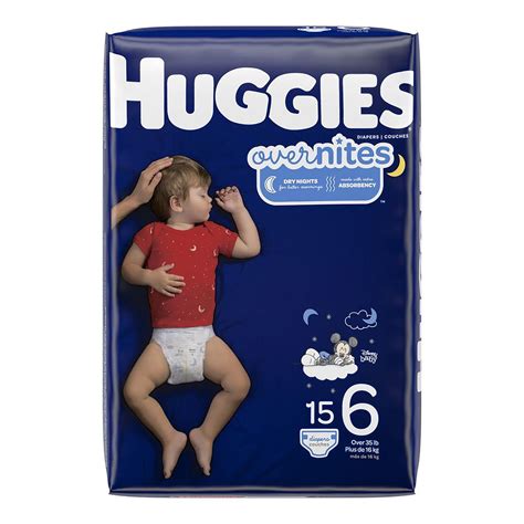 Huggies Overnites Nighttime Diapers, Size 6, 15 Ct, Jumbo Pack ...