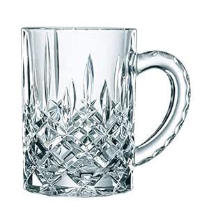 Buy MKONO® Crystal Beer Glass Mug Diamond Cut Star Beer Mug -400 ml ...