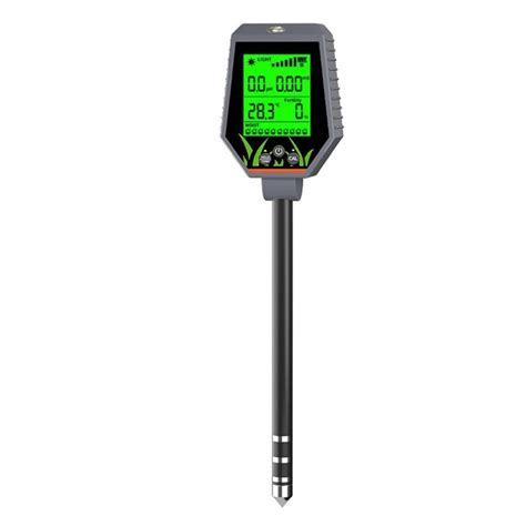 6-in-1 Digital tester for soil and liquids - pH, EC, light, moisture, fertiliser and temperature ...