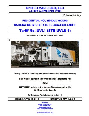 Fillable Online UNITED VAN LINES, LLC Fax Email Print - pdfFiller