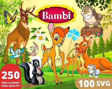 Bambi Clipart PNG, SVG bundle - svg files for cricut