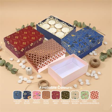 Gold Foil Rigid Top Bottom Box (6x4x2 inch)– impressioncart