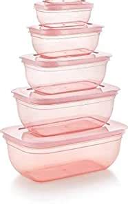 VATTU 5 Pcs Rectangle BPA Free Plastic Kitchen Storage Jars containers ...