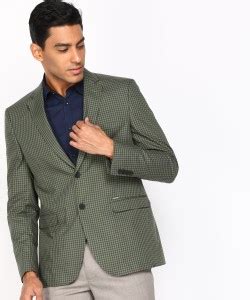 VAN HEUSEN Checkered Single Breasted Formal Men Blazer - Buy VAN HEUSEN ...