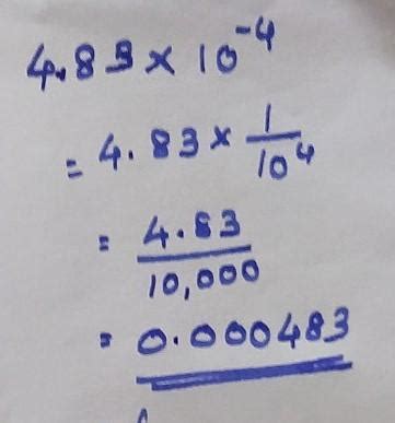 4.83 × 10^ -4 pls send - Brainly.in