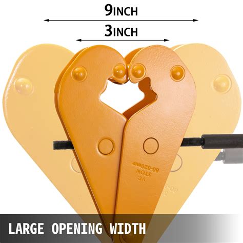 Buy VEVOR 2200lbs/1ton Capacity Beam Clamp I Beam Lifting Clamp 3Inch ...