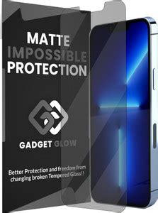 Gadget Glow Impossible Screen Guard for iPhone 13 Pro Max, Apple iPhone ...