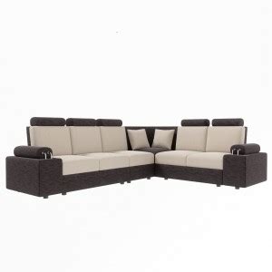 Sekar Lifestyle L corner Shape With Two Cousins FABRIC Steel Handles ...