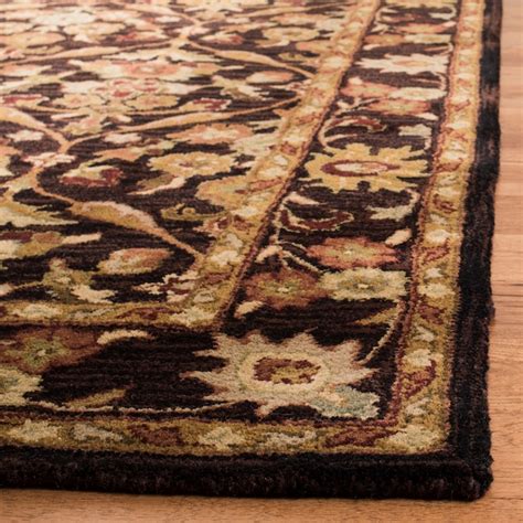 Safavieh Antiquity Muska 2 x 12 Wool Dark Plum/Gold Indoor Floral ...