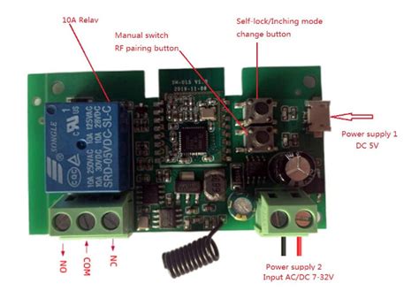 Image result for Mhcozy 5V Relay Module Program Button