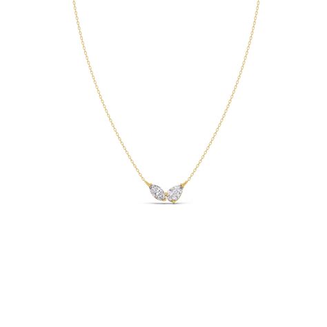 0.99ct Marquise & Oval Toi et Moi Pendant | Lucira Jewelry