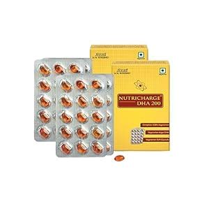 Nutricharge DHA 200 Plant based DHA (Pack Of 2) : Amazon.in: Health ...