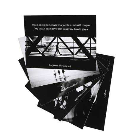 Classic Urdu Poets' Postcard Set B&W - 9.5 cms x 13.5 cms (Pack of 6 ...